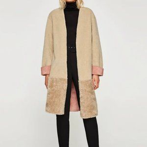 Zara - Double-Sided Effect Fleece Coat